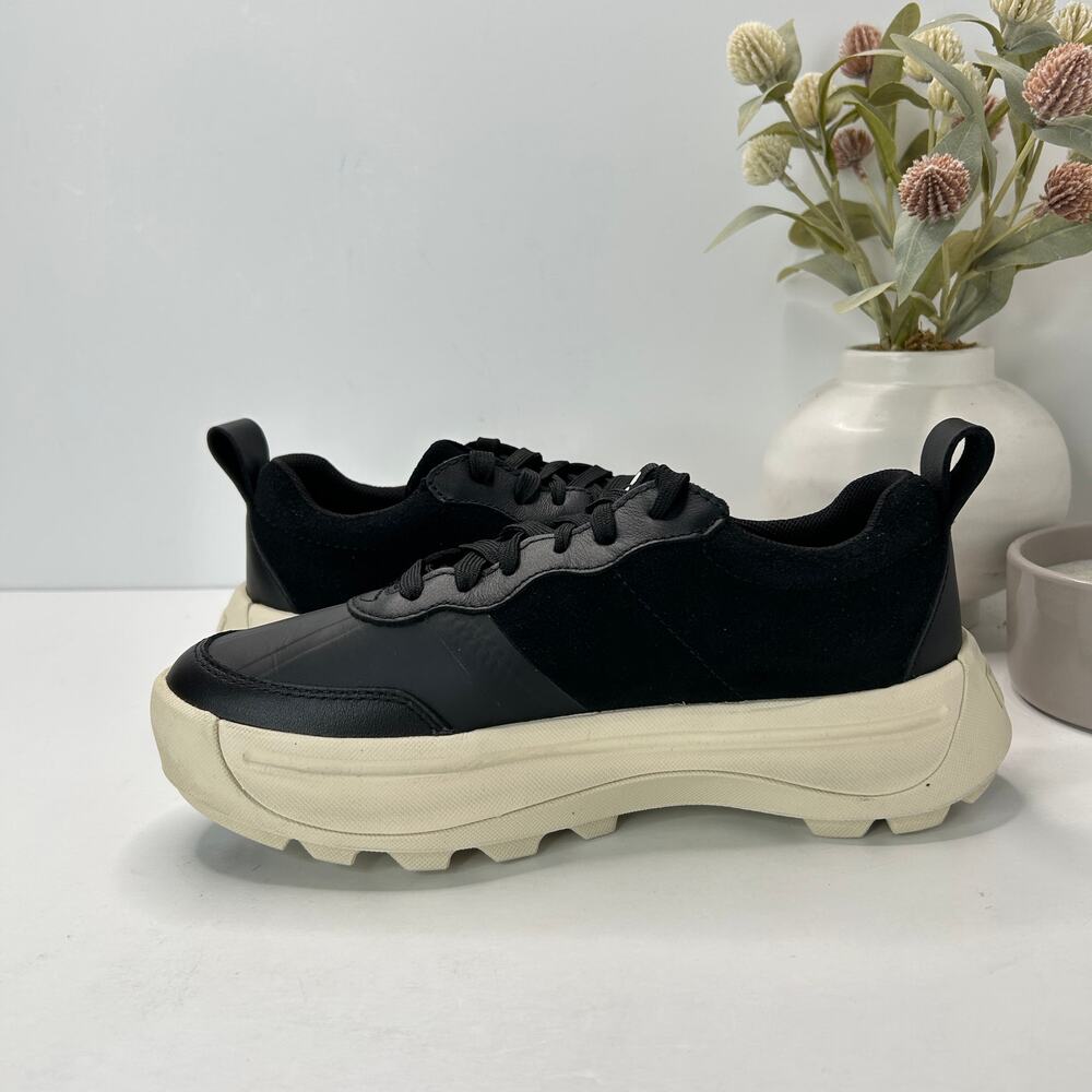 Sorel Ona 503 Everyday Low Sneaker Black/Jet Women's 7 Tried On Comfort Shoe - Picture 5 of 8